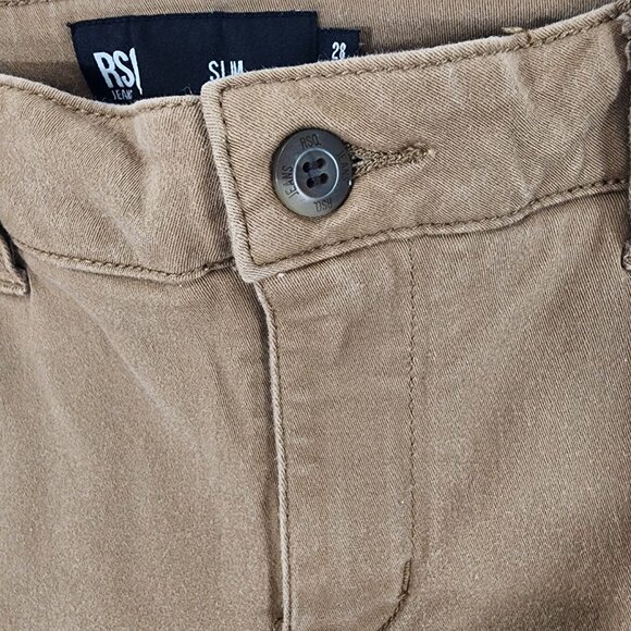RSQ Jeans Slim Fit 28x30 Brown Stretch Cotton Spandex Pants - Picture 7 of 16